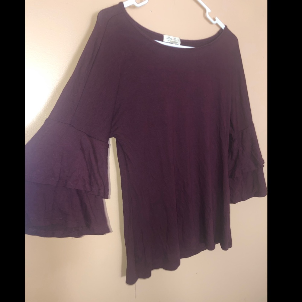 Burgundy dressy shirt